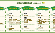 新南幼儿园第4周食谱(2025～2026学年第一学期)